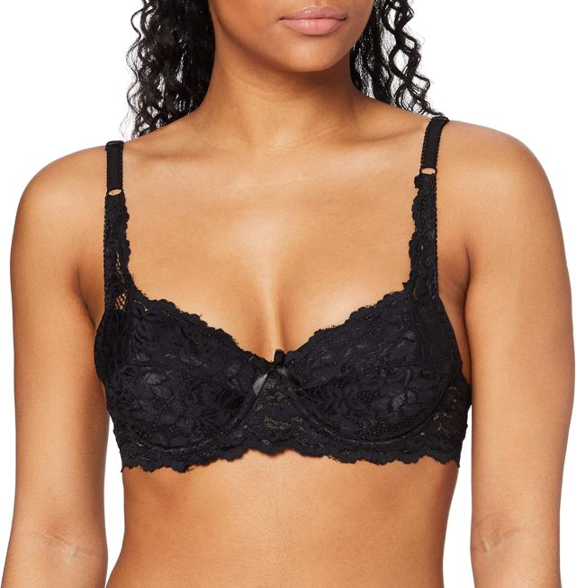 FM London Soutien-gorge push-up en dentelle pour femme – Rembourré, à armatures, emboîtant