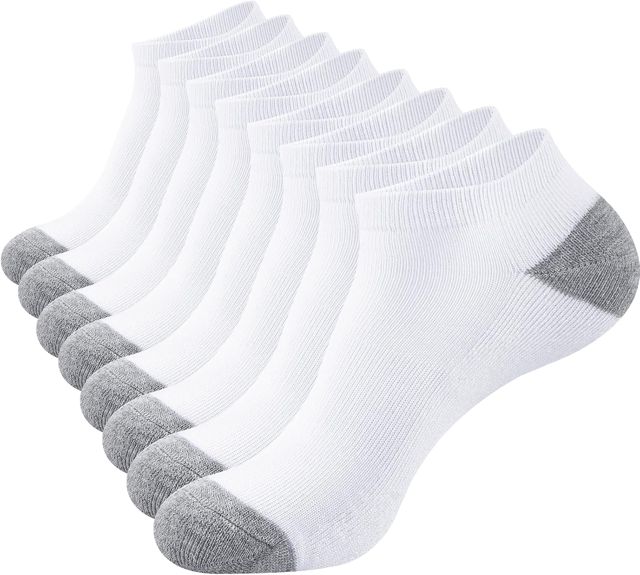 SockWaddles 8 Paires Chaussettes Basses de Running Homme Femme, Socquettes de Sport Respirantes, Anti-ampoules avec Amorti