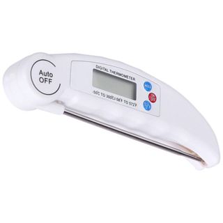 ibasenice Thermomètre Précis Numérique Sonde Pliable en Acier Inoxydable Accessoire Pratique pour Barbecue Cuisine pour Camping et Pique-