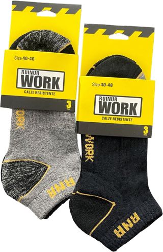 ZSUN Chaussettes de travail pour homme pour chaussures de sécurité renforcées sur talon taille 40-46, art. 4046
