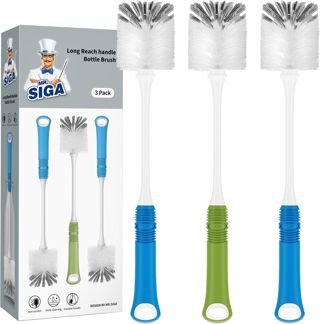 MR.SIGA Goupillon à Bouteille avec Long Manche, Brosse à Bouteille Thermos