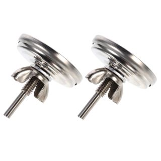 MAGICLULU Lot de 2 Thermomètres Bimétalliques en Acier Inoxydable pour Barbecue et Four, Lecture Rapide, Grand Cadran, la Cuisine