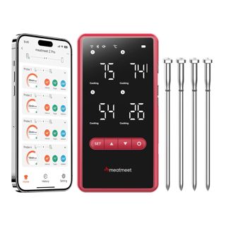 Z Pro Thermomètre à Viande Cuisson Sans Fil, 4 Sondes 6 Capteurs