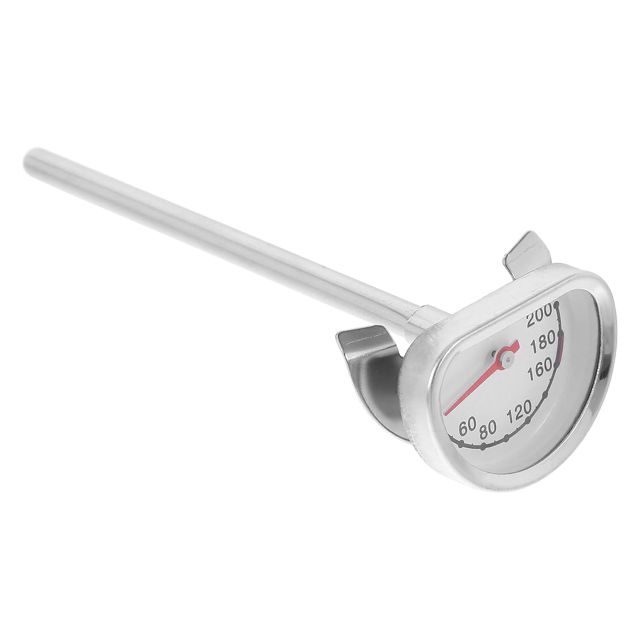 Veemoon Thermomètre de Cuisson à Friture en Acier Inoxydable avec Support Stable Longue pour Huile Pâtisserie et Viande Thermomètre Cuisine Précis pour Cuisson Maison et Four