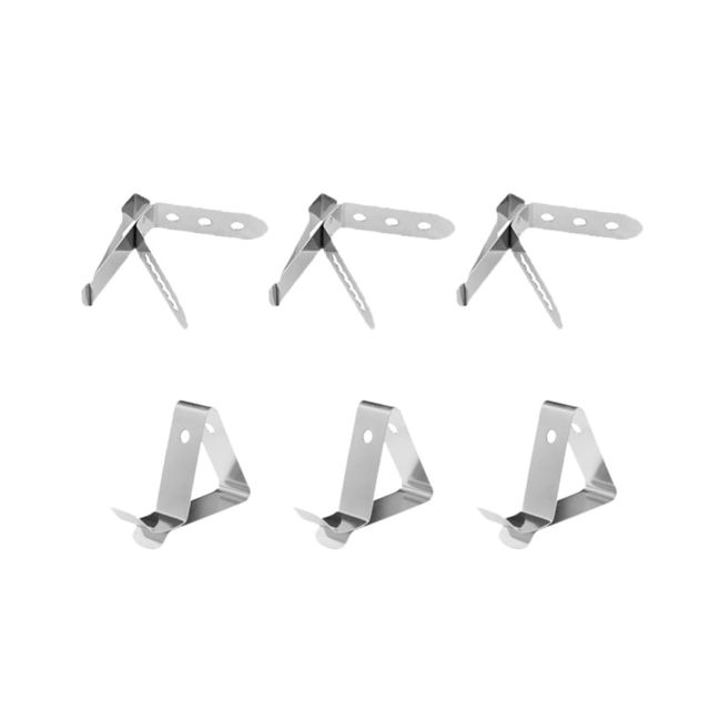 Clip de Fixation Thermomètre Cuisine Inox 304, Lot de 6
