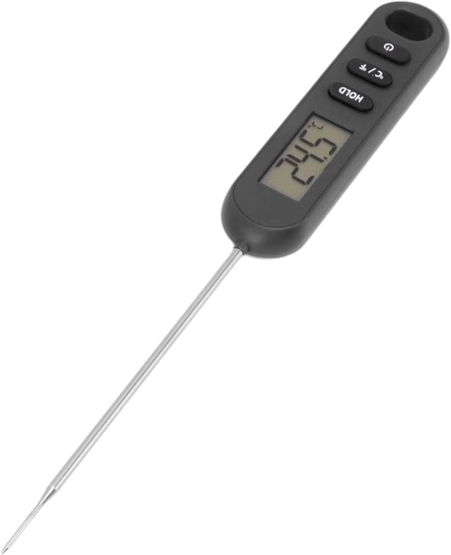 Haofy Thermomètre à Viande Numérique à Lecture Instantanée, Thermomètre Alimentaire de Viande Thermomètre de Barbecue de Cuisine de Cuisine Numérique avec Longue Sonde pour la Cuisson (Noir)
