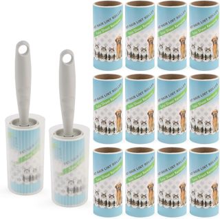 14 Rouleaux Rouleau Poils Animaux Adhésif,560 Feuilles Brosse Collante