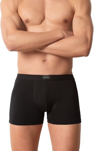 Liabel Lot de 6 boxers en coton élastique pour homme, en coton, respirant, blanc, noir et coloré pour homme, sexy, Underwear pour homme, sans stress