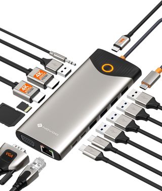 NOVOO Docking Station USB C 15-en-1 Triple Écran Double HDMI 4K@60Hz