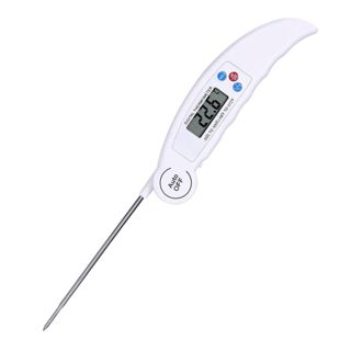 TOYANDONA Thermomètre à Viande Pliable Précis 50℃ à 300℃ Écran Digital Sans Batterie Pour Barbecue Extérieur La Cuisine Et Grillades