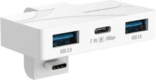 SABRENT USB Type-C 3-Port Gaming Hub pour ASUS ROG Ally - Léger, Portable, Prêt à l'emploi, Chargement 100W PD3.0, Ports USB-A & USB-C (HB-ROAY)