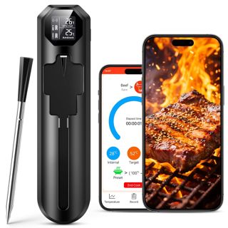 Thermomètre Cuisine Sans Fil, App Smart, LCD-Display