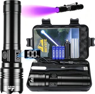 Lampe Torche LED Ultra Puissante 1,000,000 Lumens, 1520m - Zoomable