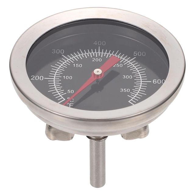 Lurrose Thermomètre Instantané pour Barbecue et Cuisine Bimétallique et Acier Inoxydable pour Four et Viandes
