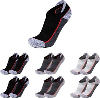 Chaussettes Femme et Homme de Travail, Protège-Bas & Socquettes Femme et Homme, Chaussettes Courtes Mixte (Lot de 6)