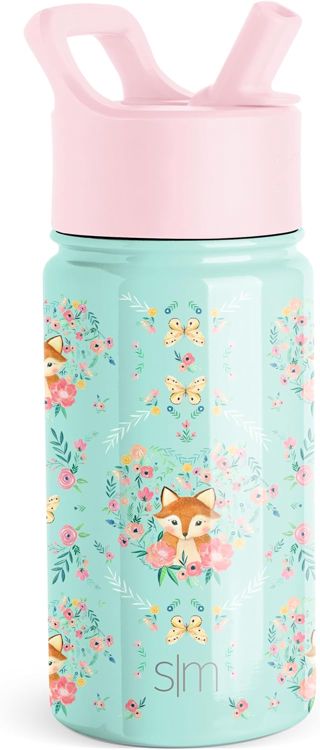 Simple Modern Bouteille d'Eau pour Enfants avec Paille | Gobelet Thermique en Acier Inoxydable Isolé Réutilisable pour Garçons et Filles | Summit Collection | 415ml | Under the Sea