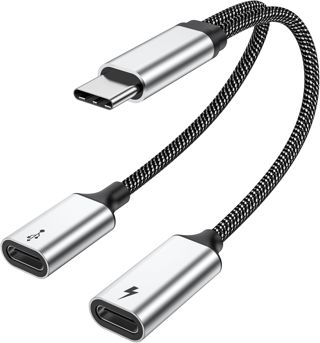 MOGOOD Splitter USB-C 1 vers 2, 60W PD, 480Mbps, Double USB-C, Type-C Kabel