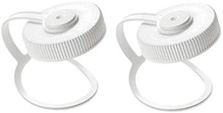 Nalgene 907,2 gram Ouverture large Bouteille d'eau capuchon de remplacement Blanc Boucle Couvercle supérieur (2-Pack)