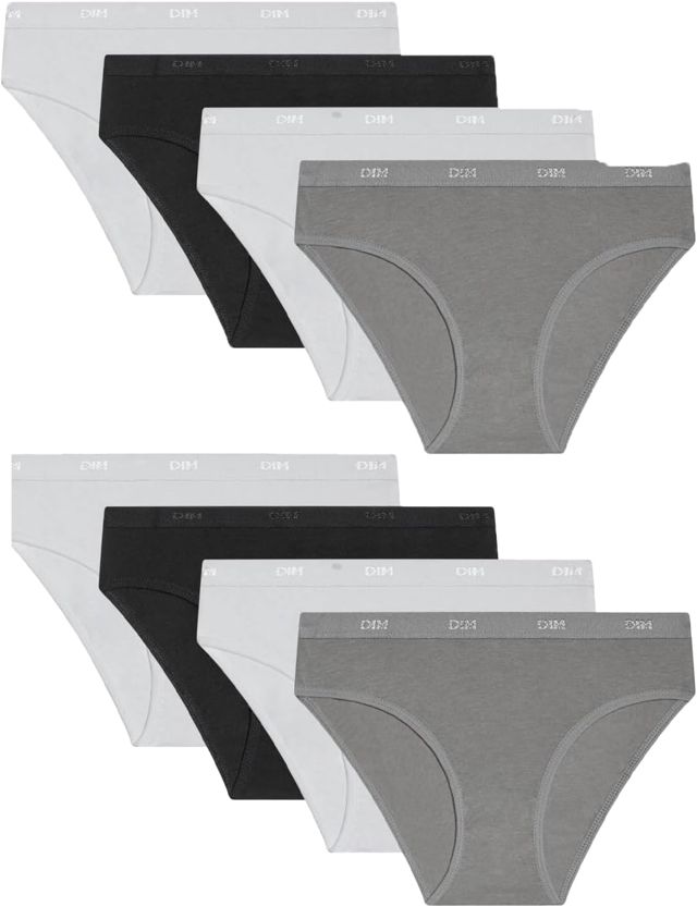 Dim Culotte Fille Les Pockets Ecodim Coton x8