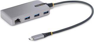 StarTech Hub USB-C 3 Ports, Gigabit Ethernet, 5Gbps, 3x USB-A, 30cm