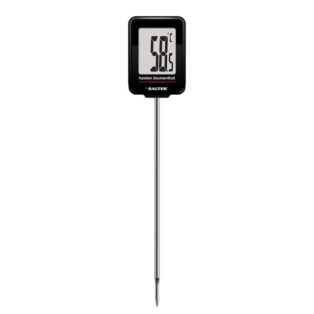 Heston Blumenthal by Salter 544A HBBKCR Thermomètre à Viande Digital, Thermometre Numérique pour Barbecue/Confiseries/Confiture, Lecture Instantanée, Plage Température -40°C à 200°C, Résolution 0.1°C