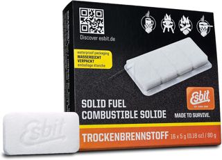 Esbit Tablettes de combustible sec 5 g pour la cuisson ou comme allume-barbecue.