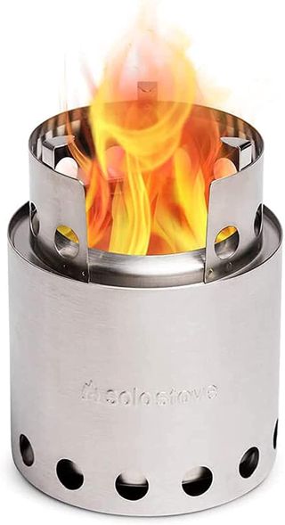 Solo Stove Lite Réchaud de camping portable, sans combustible, pour 1 à 2 personnes, acier inoxydable, combustion du bois puissante et efficace avec faible dégagement de fumée