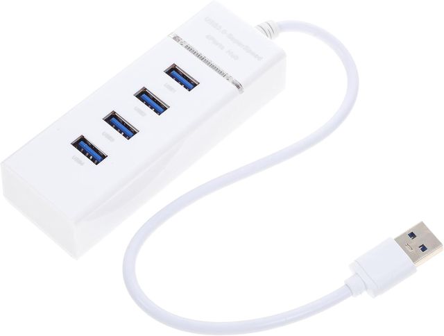 Hub USB 3.0 ABS à 4 Ports Protection Surcharge intégrée