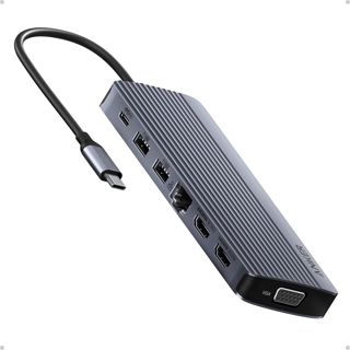 Anker Concentrateur USB C, 14 en 1, Triple Affichage (sans Chargeur)