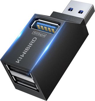 KiwiBird Double USB, doubleur USB, Adaptateur Double Prise USB3.0 Mini hub