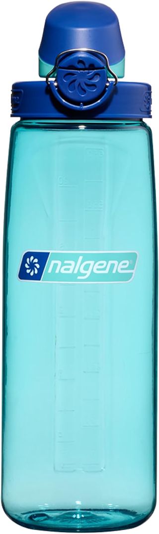 Nalgène Gourde OTF étanche 650 ML, Gourde réutilisable recyclée avec Ouverture Pratique d'une Seule Main, Transparente