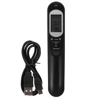 POPETPOP Thermomètre Alimentaire Numérique pour Viande Chargement Usb, Lecture Rapide Température, Matériau Abs, pour Barbecue Cuisine, Couleur Noire
