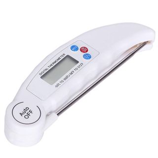 Amosfun Thermomètre à Viande Pliable Précis 50℃ à 300℃ en Acier Inoxydable Numérique Sonde Repliable pour Cuisson Barbecue la Cuisine Ménagère Cuisson en Extérieur