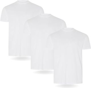 FM London Lot de 3/5 T-Shirts Homme 100% Coton, Vêtements Homme Ajustés