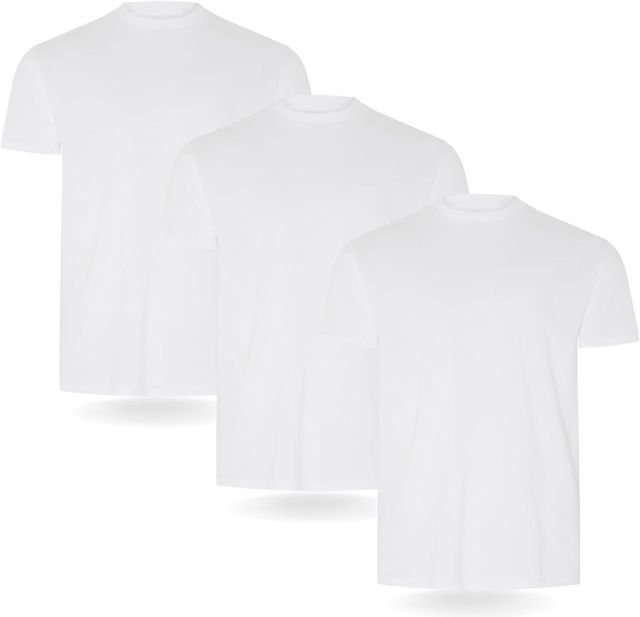 FM London Lot de 3/5 T-Shirts Homme 100% Coton, Vêtements Homme Ajustés