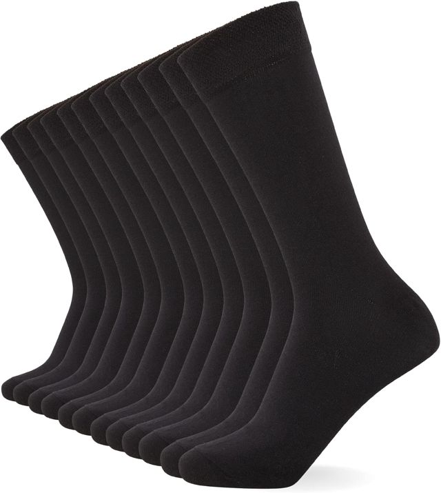 FM London lot de 12 chaussettes unisexes super douces pour mollets - Chaussettes pour hommes et femmes avec design respirant et résistant aux odeurs