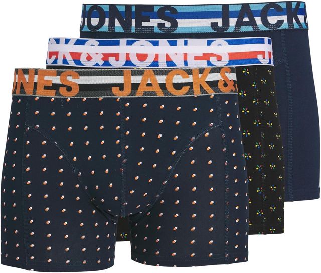 Jack & Jones Jachenrik Trunks 3 Pack Noos Boxer Homme (Lot de 3)