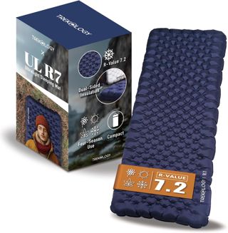 TREKOLOGY Matelas de Camping ultraléger, 10 cm d'épaisseur, Valeur R de 7,2, Toutes Saisons, Vert