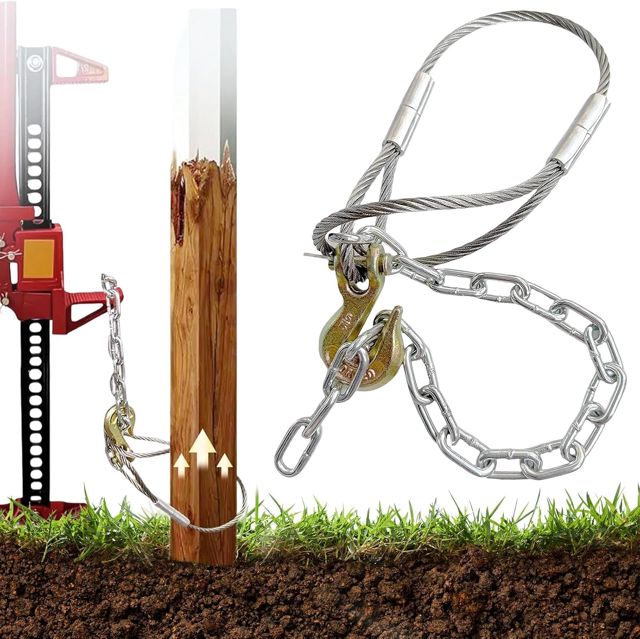 Outil Arrache-pieux,Robustesse Portable Effortless | Déracine Poteau Bois pour Clôture,pour Usage Agricole, Ferme, Ranch, Verger, Prairie, Cour, Jardin, Débutants