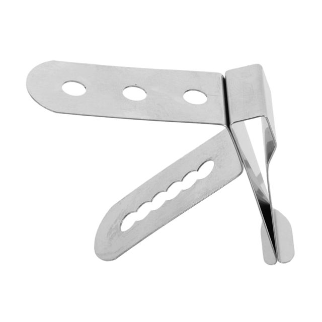 NUOBESTY Clip de Sonde Outil Multifonctionnel Fixation Facile pour Thermomètre en Acier Inoxydable Argenté Cuisine Tasse à Café, pour Cuisines Professionnelles
