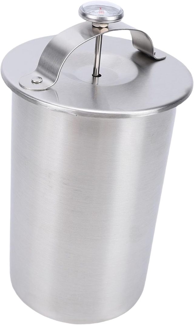 JTLB Presse-Viande en Acier Inoxydable 304 avec Thermomètre, Machine à Jambon en Acier Inoxydable, Outil de Presse à Viande pour la Cuisine, Résistant à la Rouille et Facile à