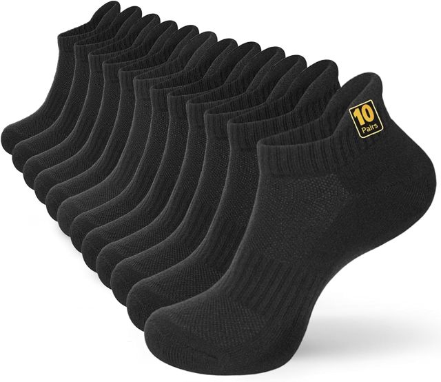 10 Paires Chaussettes Basses Homme Antidérapantes Coton Courtes