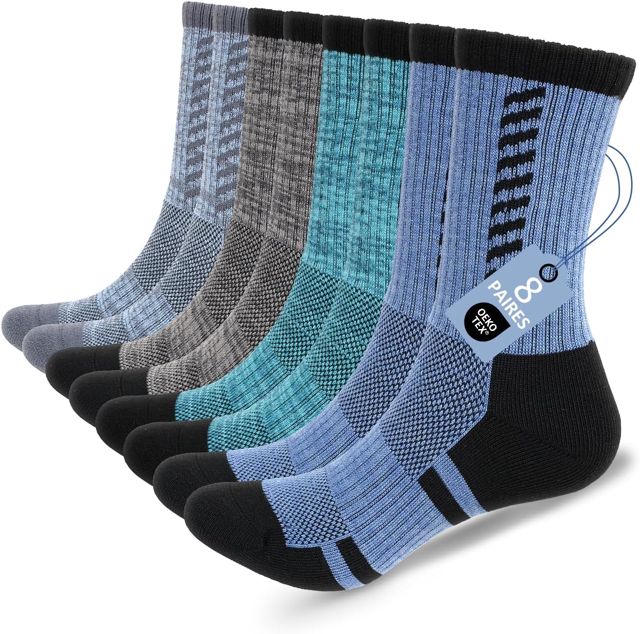 Chaussettes Travail Homme Femme: 8 Paires Classiques Hautes