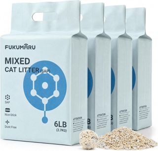 FUKUMARU Litière pour Chat en Tofu, Super Ultra Absorbante