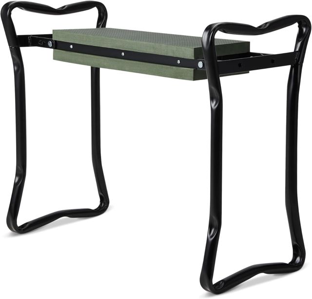 Amazon Basics Râteau de Jardinage, Poignée en Acier Réglable de 98 cm à 204,5cm, Olive/Noir/argenté