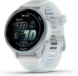Garmin® Forerunner® 570 Montre Intelligente GPS avancée de Course et de Triathlon, écran AMOLED, Fonctions d'entraînement et de récupération, Aluminium Gris Ardoise avec Bracelet Noir translucide