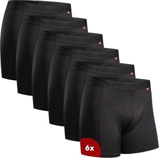 DANISH ENDURANCE Boxers de Running, Jambes Longues ou Normales, Lot de 6