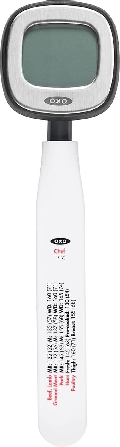 OXO 11181400 Thermomètre Plastique Noir 18 x 4,5 x 2 cm