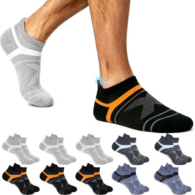 10 Paires Chaussettes Basses Homme Femme, Socquettes Coton Courtes