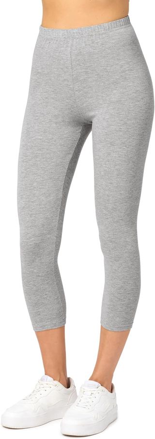 Merry Style Leggings Femme 3/4 Pantalon Capri en Coton XS à 4XL MS10-199